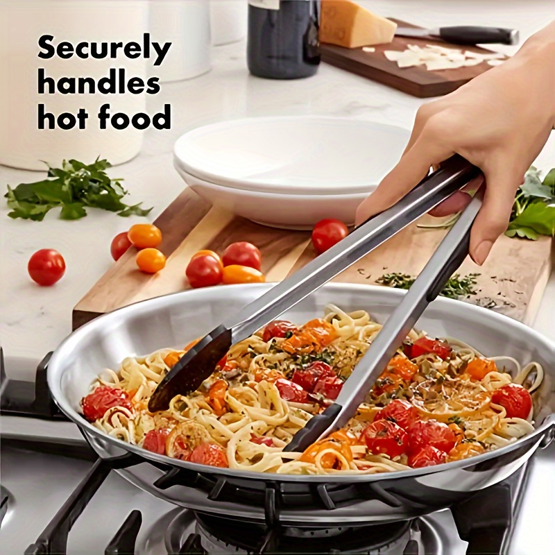 Silicone Kitchen Tongs Non-stick Heat Resistant Up To 480°f, Stainless  Steel With Silicone Tips, Ideal For Cooking And Bbq, Kitchen Utensils,  Outdoor Camping Picnic, Cookware Barbecue Tool Accessories - Temu