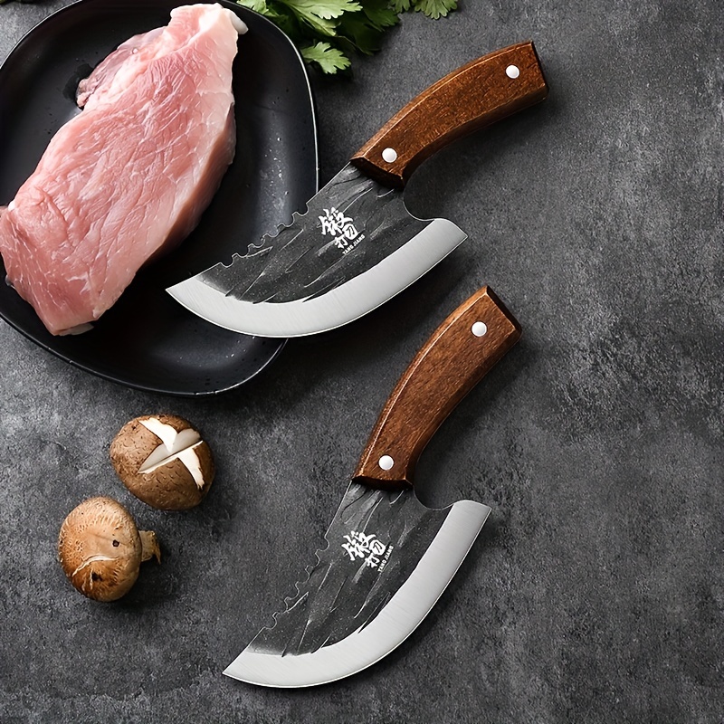 Premium Stainless Steel Hunting Knife Ergonomic Wooden - Temu