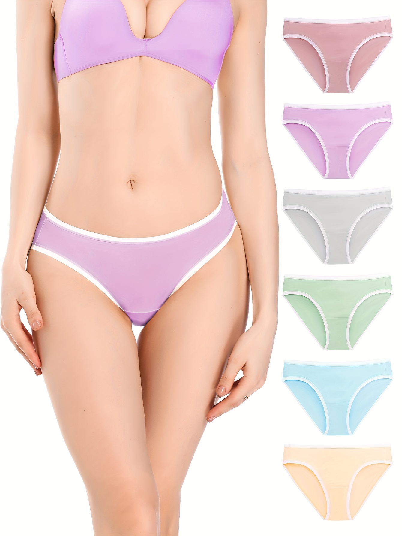 Simple Cotton Panties Comfy Breathable Stretch - Temu Philippines
