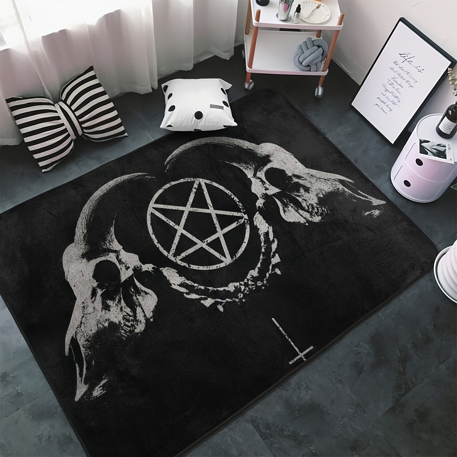 Halloween Decor Carpet Halloween Atmosphere Floor Mats - Temu