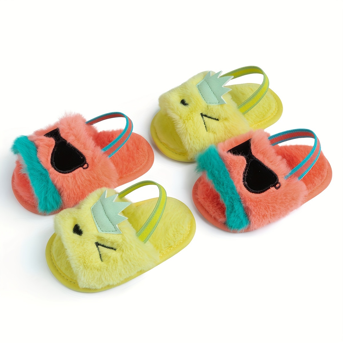 Sandalias de discount peluche para bebe