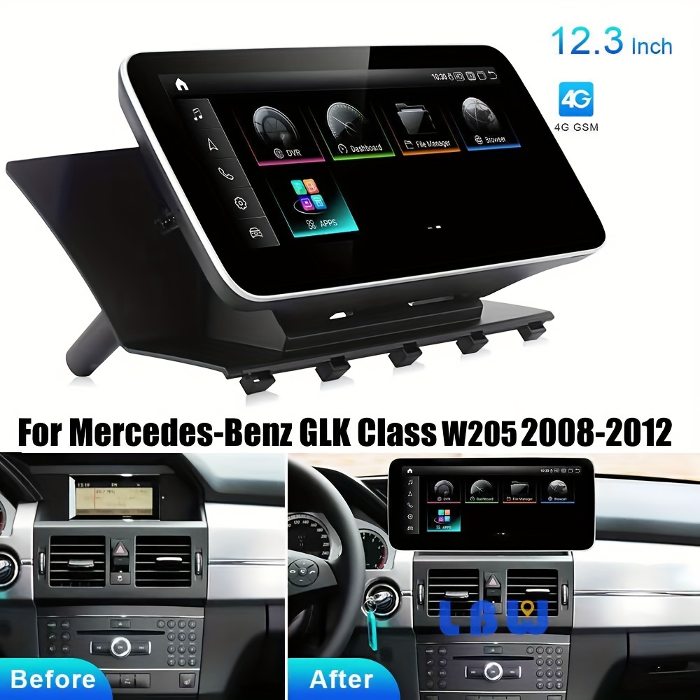 10.25 Android Screen Display Stereo CarPlay Mercedes Benz C GLC W205  2014-2019