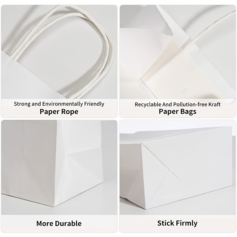 Kraft Paper Bags Paper Bag Handles Small Gift Bag Shopping - Temu Canada