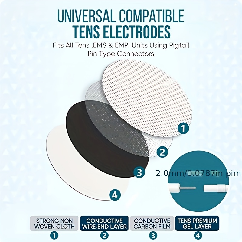  Discount TENS, EMPI Compatible TENS Electrodes, 8