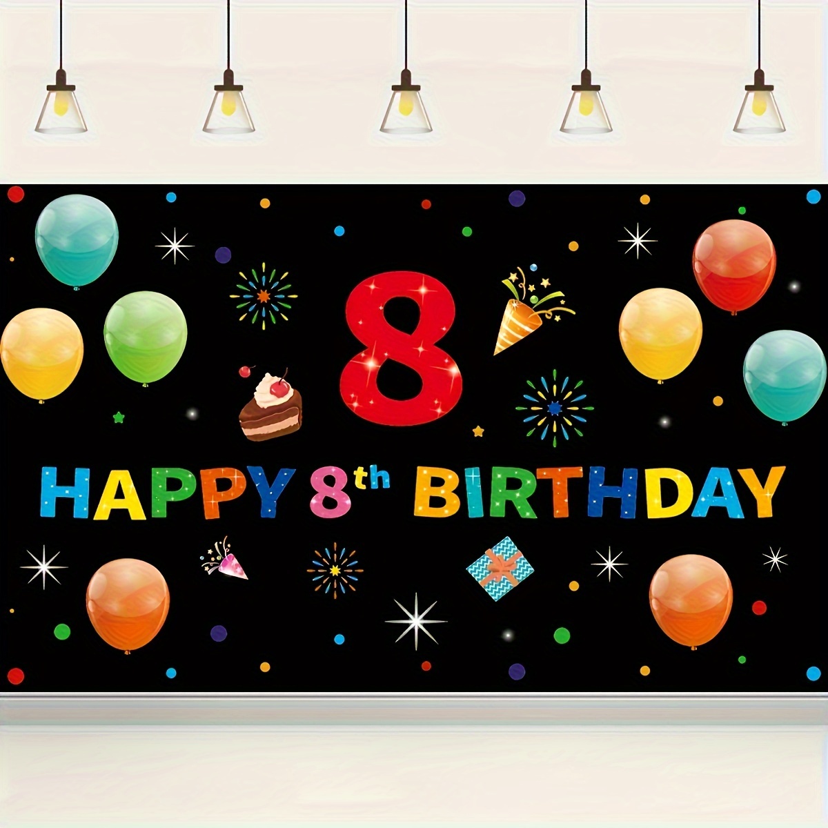 Pancarta de feliz cumpleaños, decoración colorida para exteriores, fiesta de  cumpleaños, pancartas c Ofspeizc CPB-US-DYP88-10