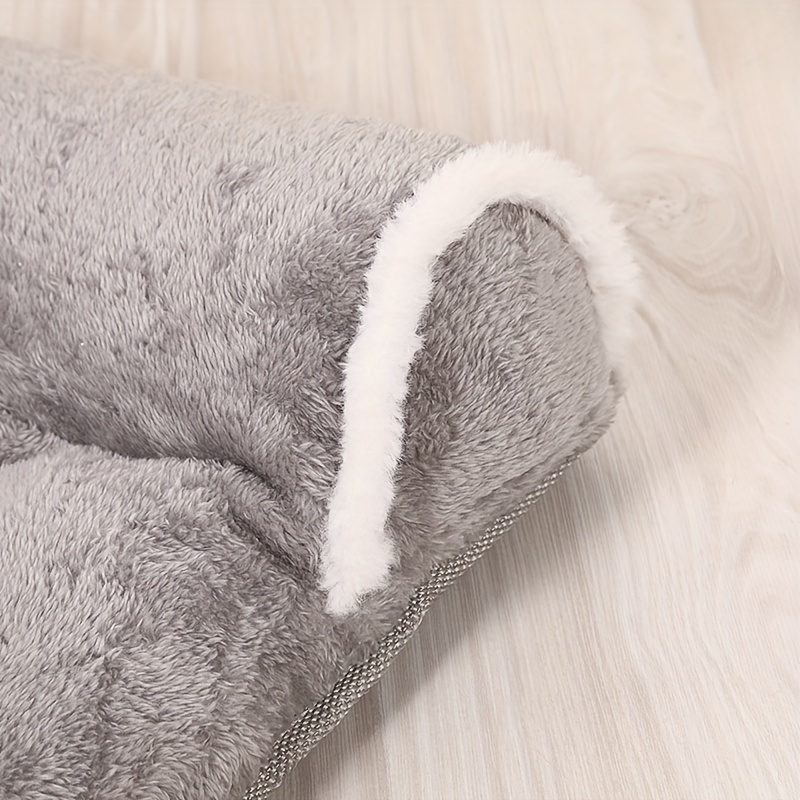 Plush Dog Bed Nest with Pillow - Cozy Pet Sleeping Pad