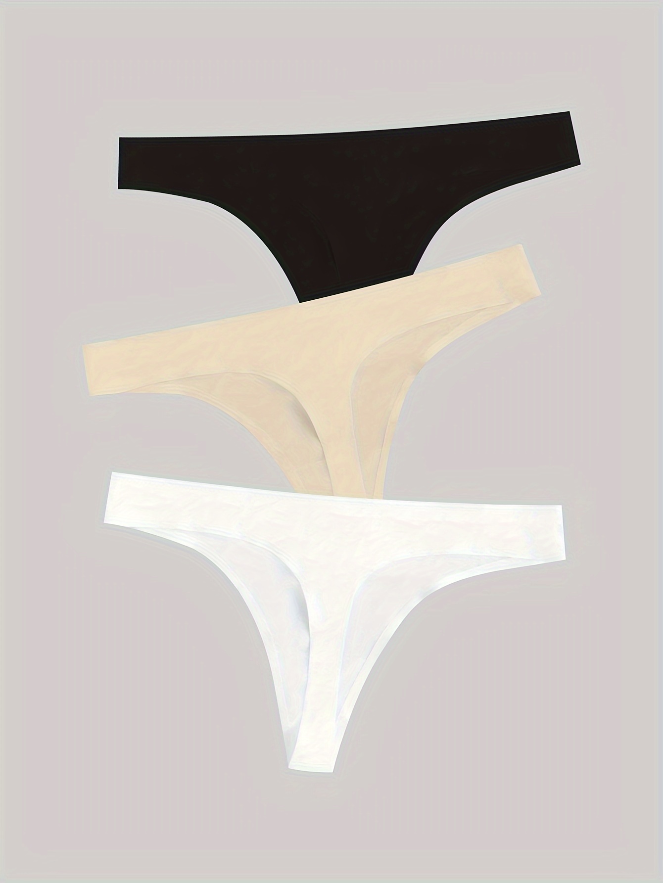 Seamless Panties Sporty Comfy Solid Brief Panties Women's - Temu