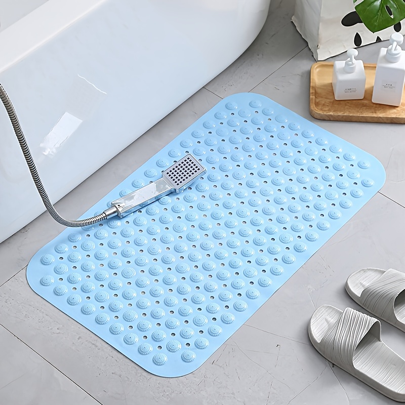 Shower Mat Non Slip Bathtub Mat With Suction Cup And Drain Hole