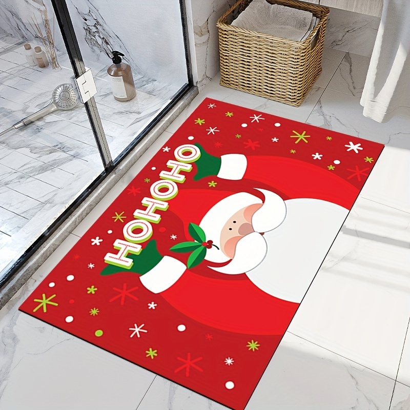 Crystal Velvet Christmas Carpet Pads, Non-slip Carpet Pads For