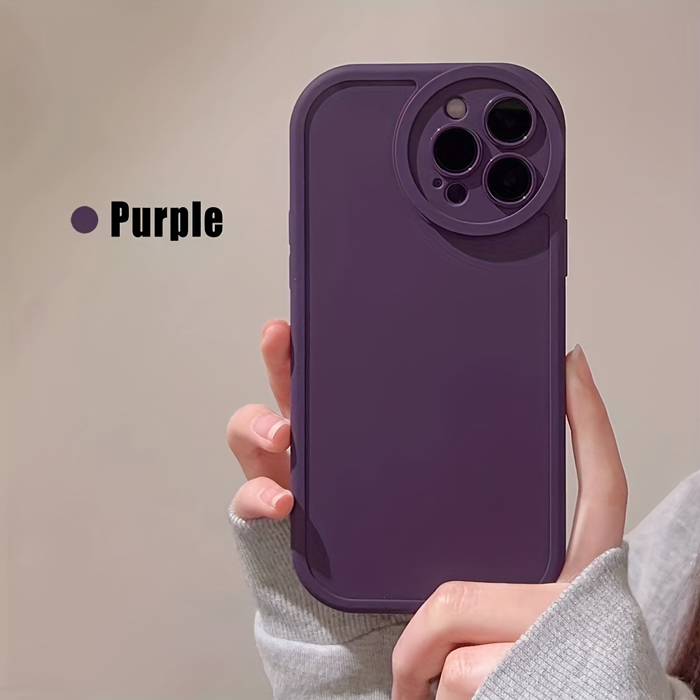 Protector iPhone 12 Mini engomado color violeta - en Cellular Center