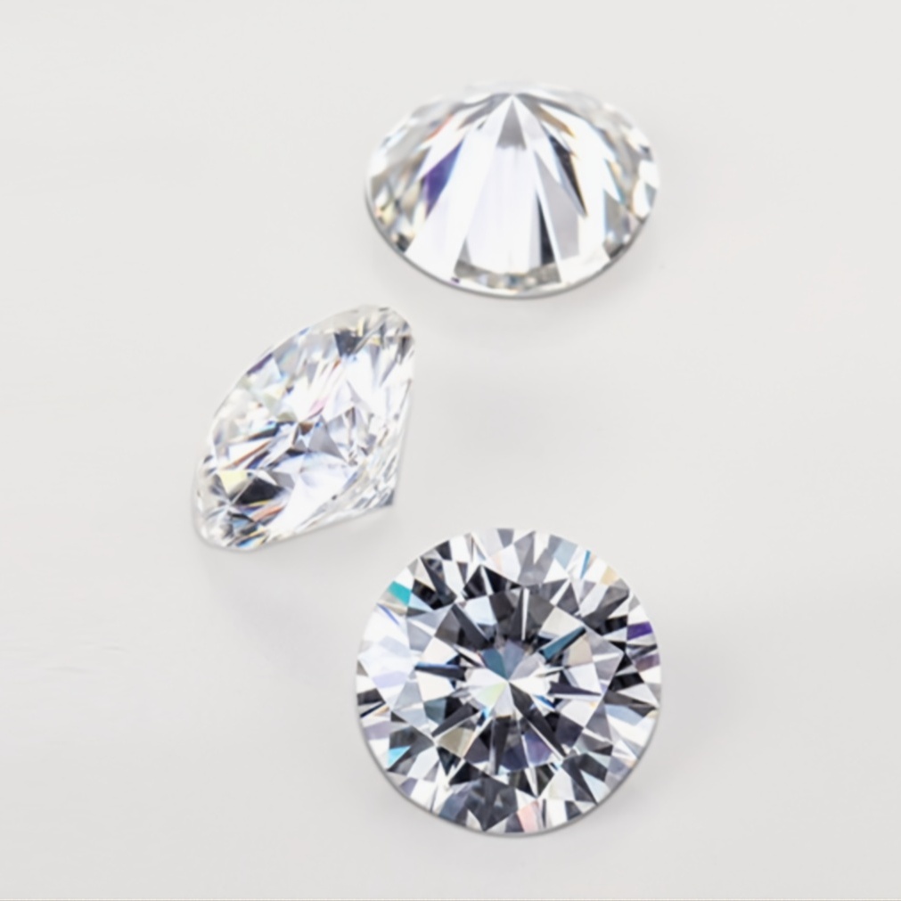 5CT Round Brilliant Cut Moissanite D Gemstone