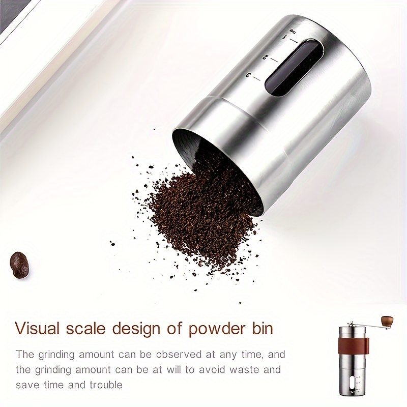  ALOCS Manual Coffee Grinder, Stainless Steel Coffee