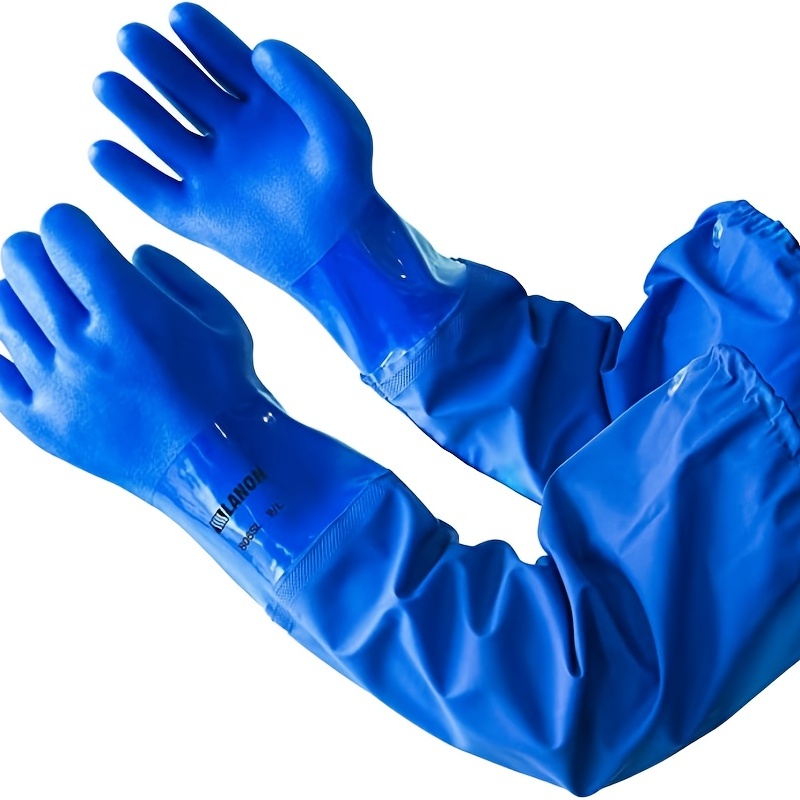 PVC Dipped Work Gloves : Non-insulated Chemical Resistant Gloves :  Industrial Safety Gloves and Hand Protection