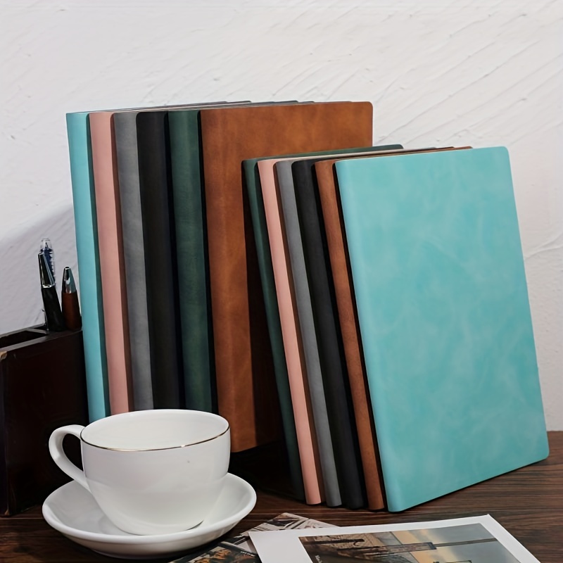 

1pc Portable A5 Notebook Journals, Soft Leather Notebook With 120 Inner Pages, Waterproof Cover And Comfortable Touch
