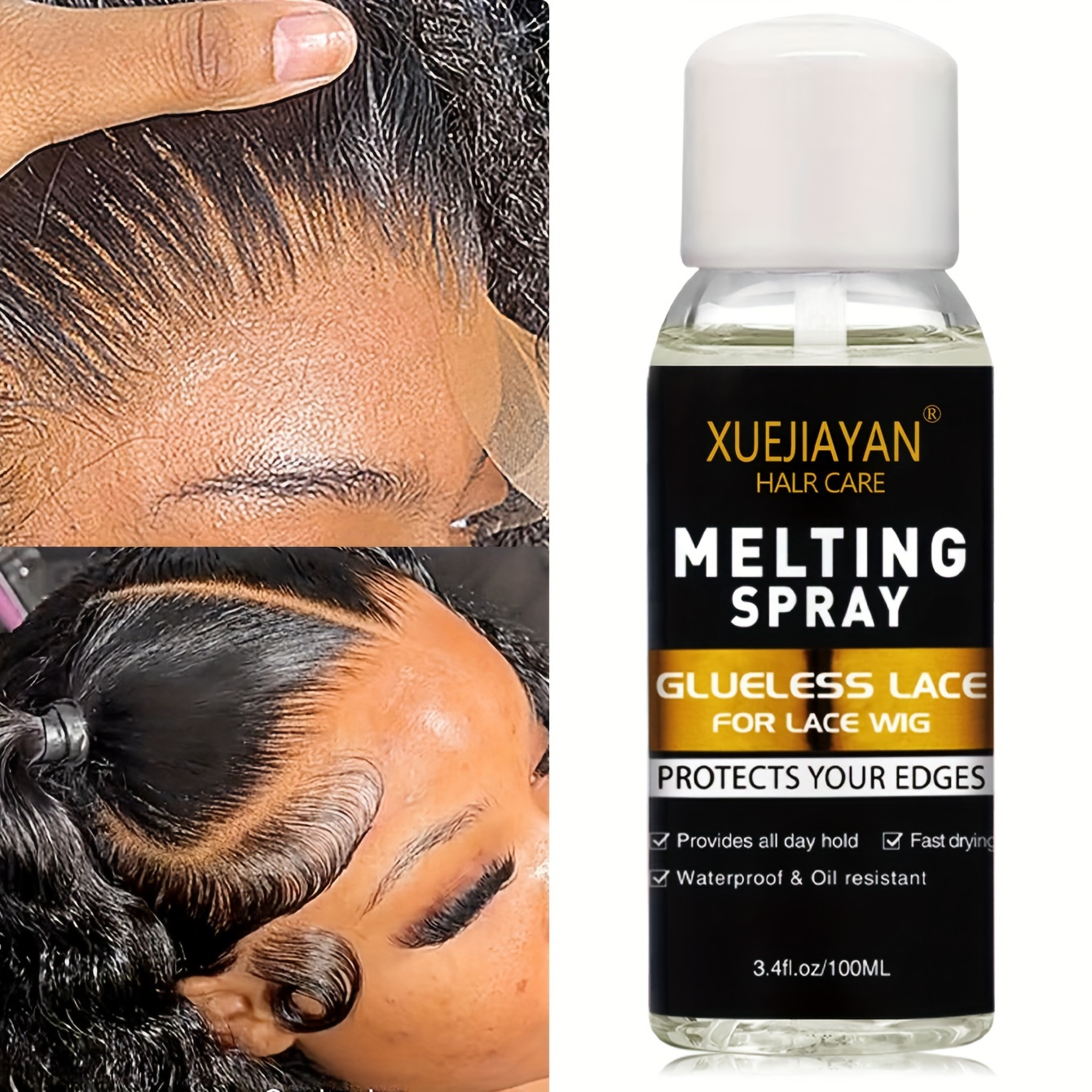 Lace Wig Melting Spray Hold And Secure Closure Wigs And - Temu