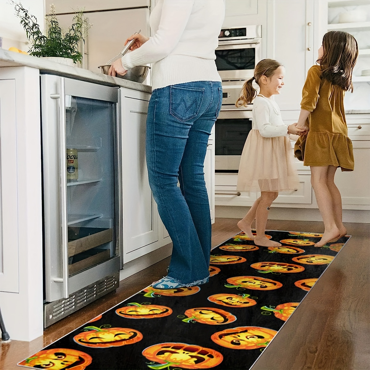 2'X10' Pumpkin Runner Rug Extra Long Laundry Room Oriental Hallway Runner
