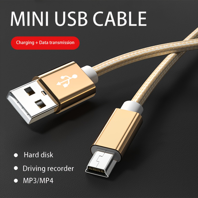 Câble USB 2.0 mâle double A vers mâle mini B Disque dur externe MP3 Caméra