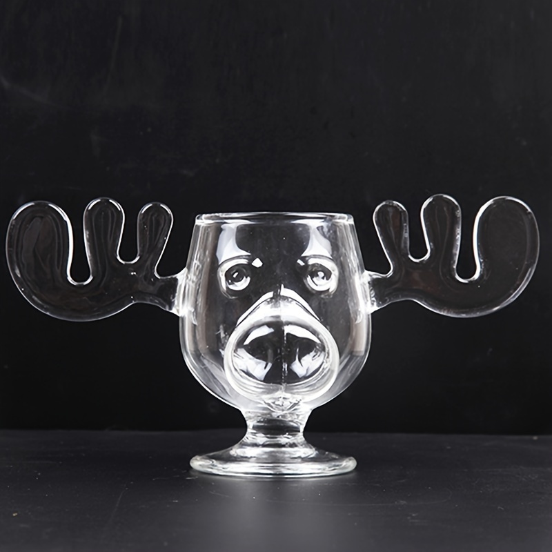 1pc, Cute Moose Cocktail Glass, 200ml/6.7oz Clear Wine Glass, Creative  Champagne Glasses, Drinking Cups, For Bar, Pub, Club, Restaurant, Home Use,  Chr