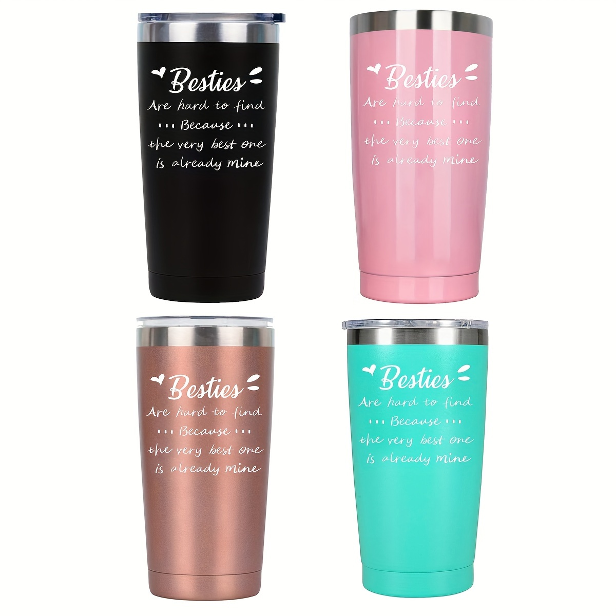 Best Friend Floral 20oz Stainless Steel Tumbler - Gifts for Best