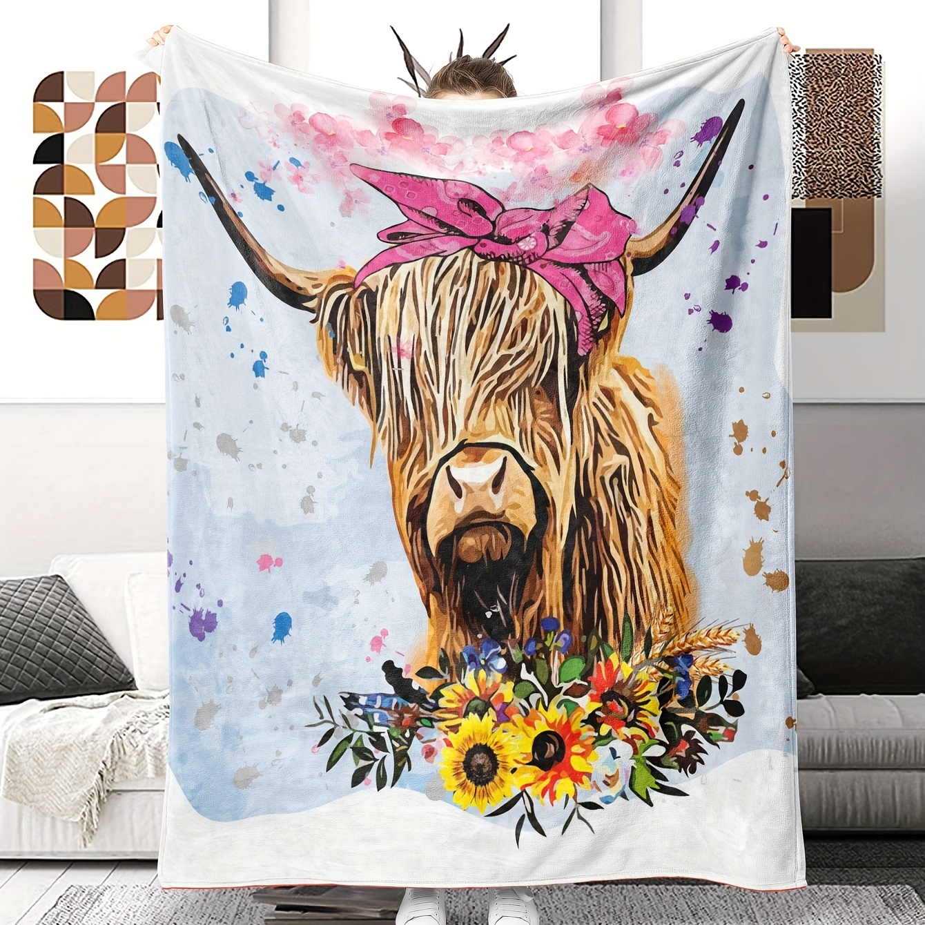 Highland Cow Blankets - Temu