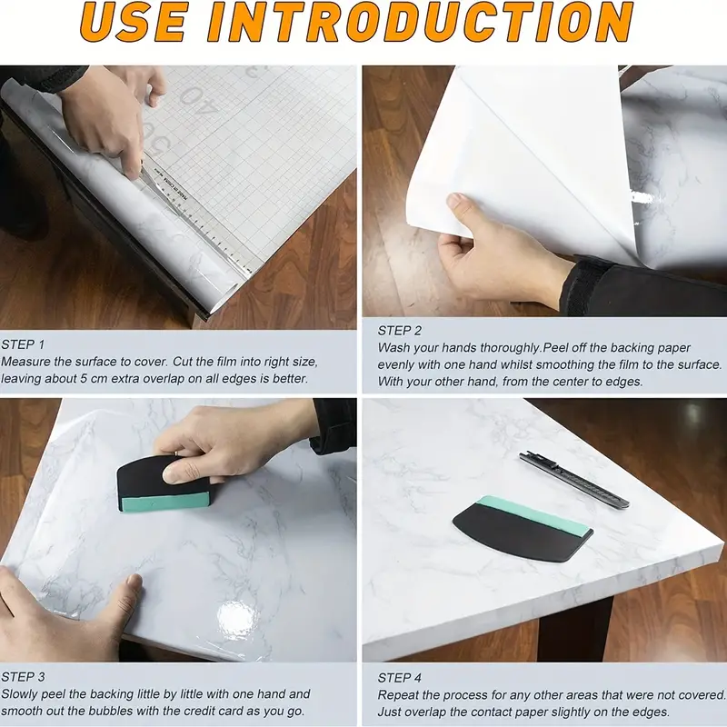 Contact Paper For Countertops Waterproof Granite Gray/white - Temu