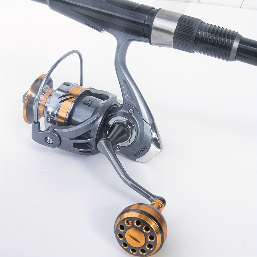1pc Aluminum Alloy Spinning Reel, Casting Rod Metal Fishing Reel, Fishing  Tackle For Sea Fishing