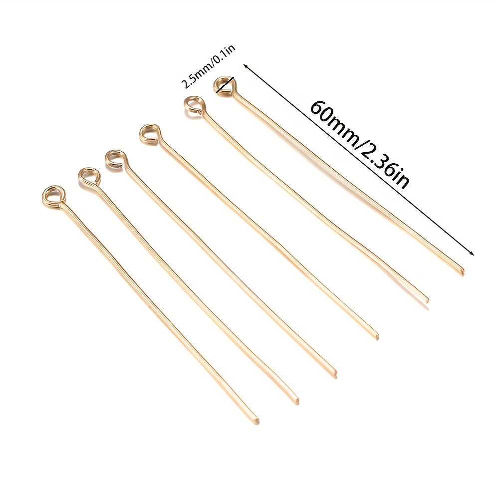 Metal Nine Character Needle Bead Head Eye Pins For Handmade