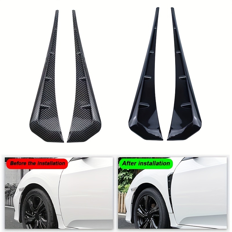 Carbon Fiber Auto Aufkleber ABS Trim Tür Spiegel Abdeckungen