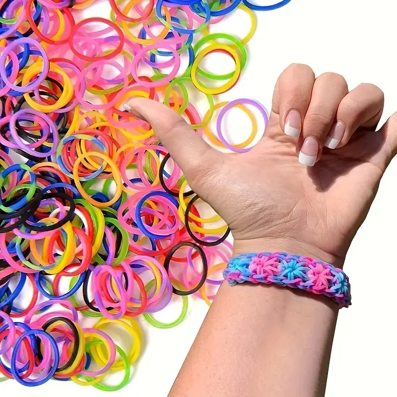 325pcs DIY Looming Band Kit Colored Rubber Bands Handmade Bracelets Jewelry  Rubber Bands Diy Friendship Bracelet