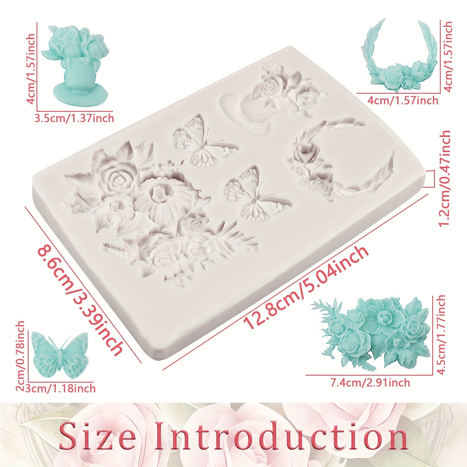 Butterfly Mold Chocolate Molds Fondant Mold for Polymer Clay Resin 