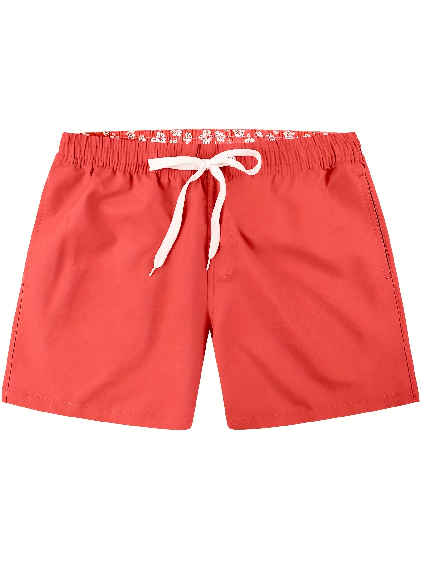 Solid Color Casual Sports Shorts Elastic Waist Fitness - Temu