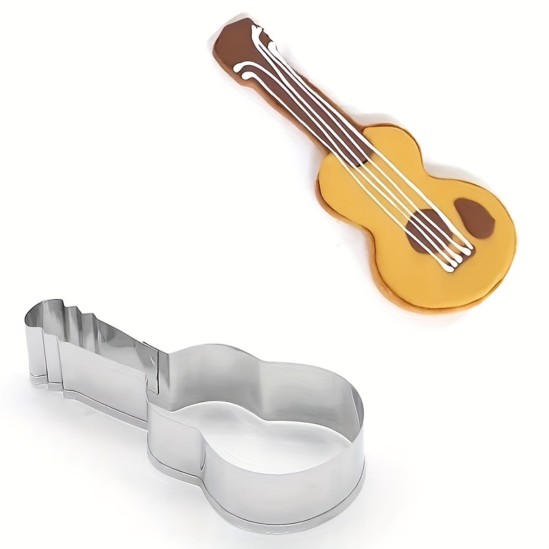 

Guitar Creative Biscuit Mold Stainless Steel Cartoon Cute Handmade Steamed Bun Mold Send Boyfriend Three-dimensional Pattern Pasta Baby Complementary Food Dough Sheet Tools Baking Pastry Mold