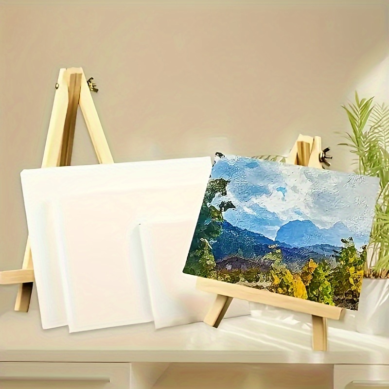 Table top Painting Easel Wooden Easel Table top Display Temu Canada