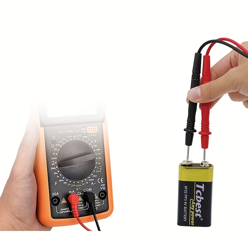 multimeter test wire leads pen 1000v 10a for a830l dt830b 9205a multimeter small probe wire connection wire meter rod pen details 2