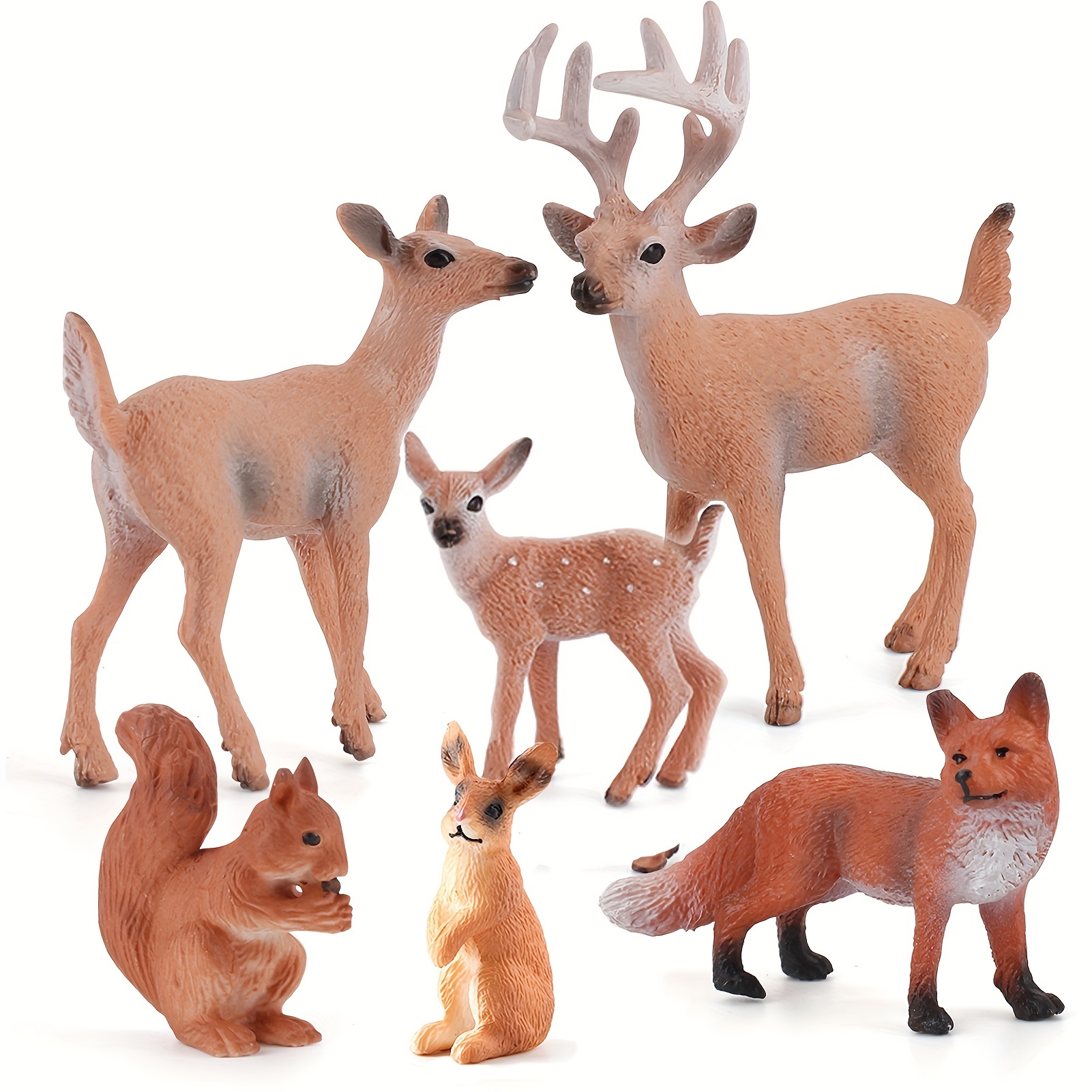 20PCS Plastic Forest Animals Figures, Realistic Woodland Creatures  Figurines Miniature Toys Animal Tree Kit Wild Animal Toys Gift for Kids  Toddlers, Party Favors Cake Topper Diorama Supplies - Yahoo Shopping