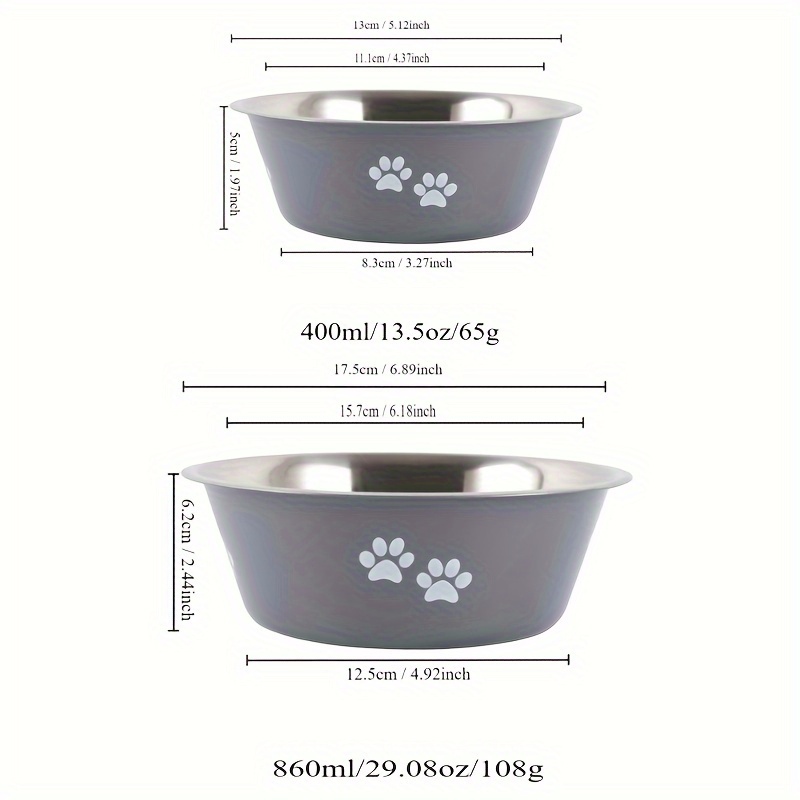 Non-slip Dog Bowls For Small Medium Large Dog Feeder Bowls