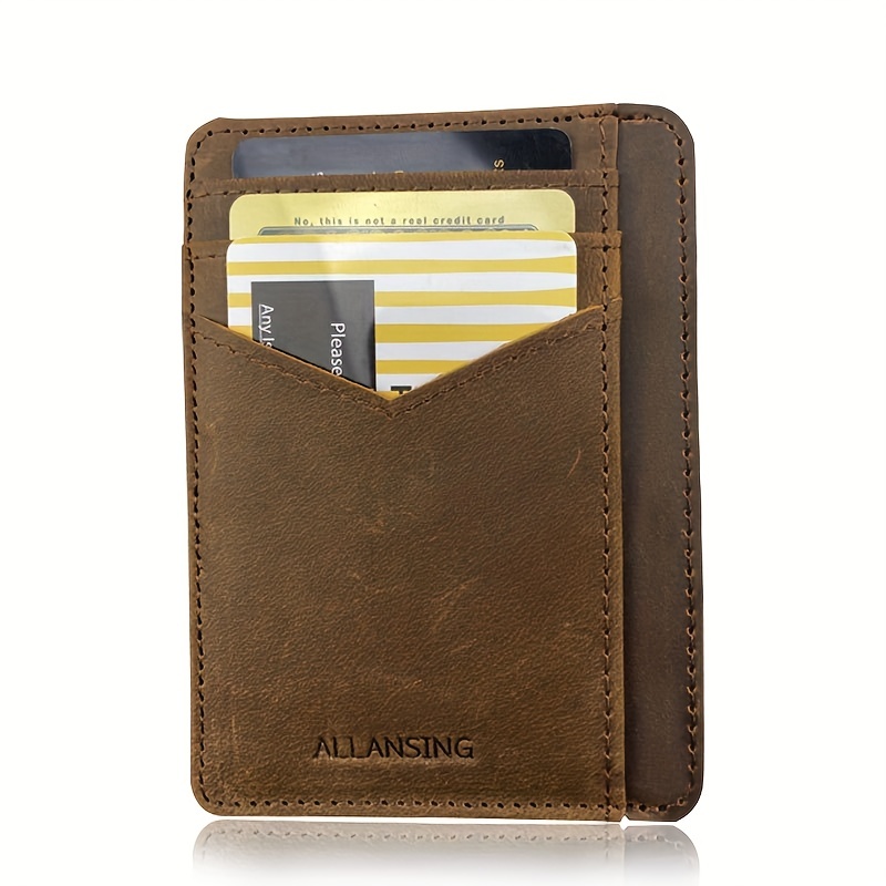  Teskyer Slim Wallet for Men, Minimalist Front Pocket RFID  Blocking Leather Wallet Credit Card Holder for Men & Women : Clothing,  Shoes & Jewelry