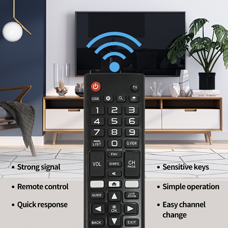 Control remoto universal para LG TV (todos los modelos) compatible con  todos los LG Smart TV LCD LED 3D AKB75375604 AKB75095307 AKB75675304