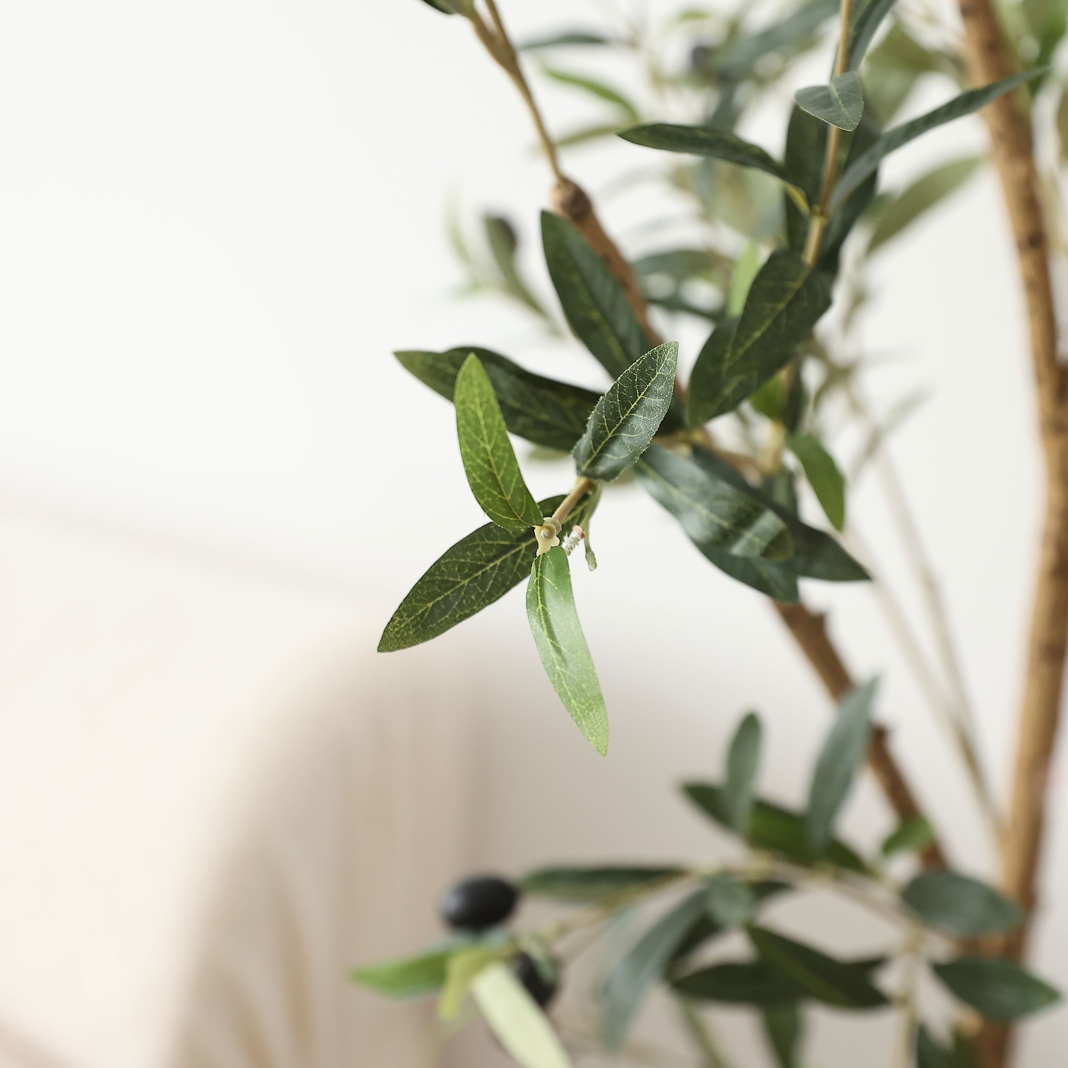 90 ~ 210cm albero di ulivo artificiale alto pianta finta in vaso grandi  rami di ulivo finto e frutta Home Office soggiorno pavimento Bonsai