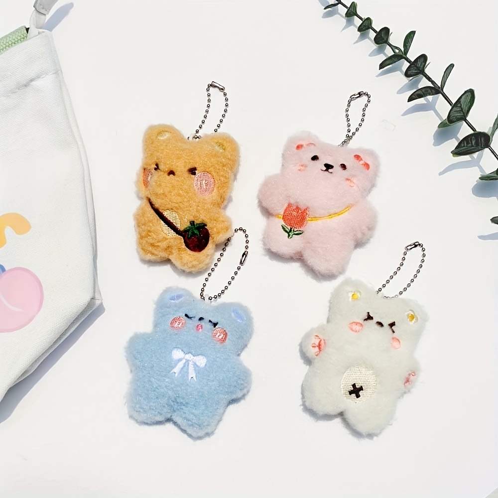 Ours-01 - Porte-clés en peluche Anime Hippo Butter, Pendentif pour sac à  dos, Jouets d'animaux de la forêt, C