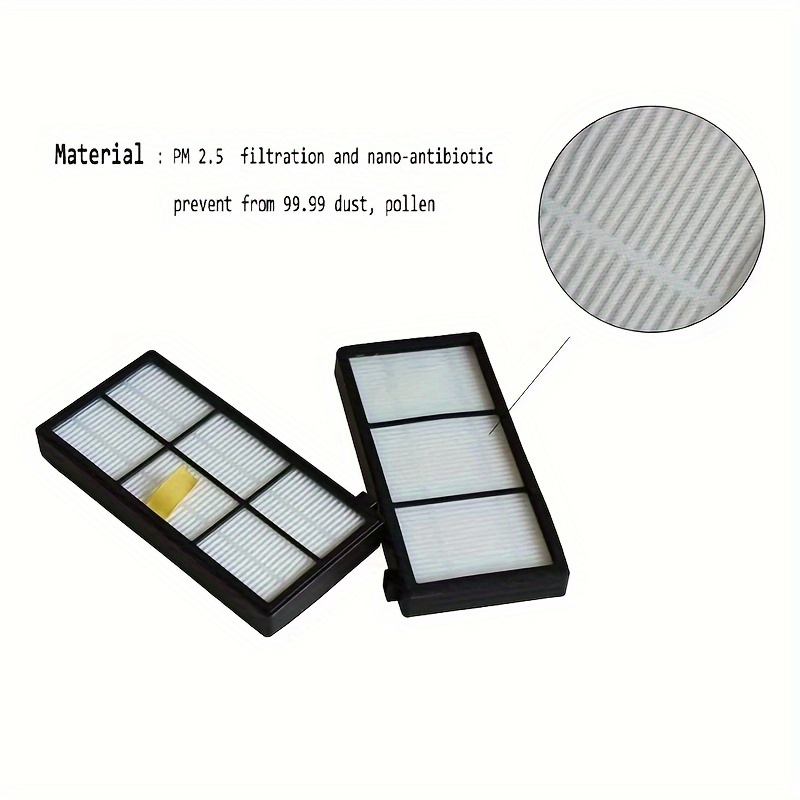 8packs for irobot parts kit   860 865 866 870 871 880 885 886 890 900 960 966 980 main side brush hepa filter details 1