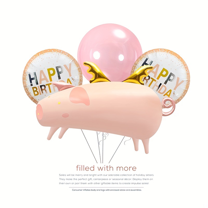 Pig Decoration Anniversaire, Ballon Anniversaire Pig, Ballon