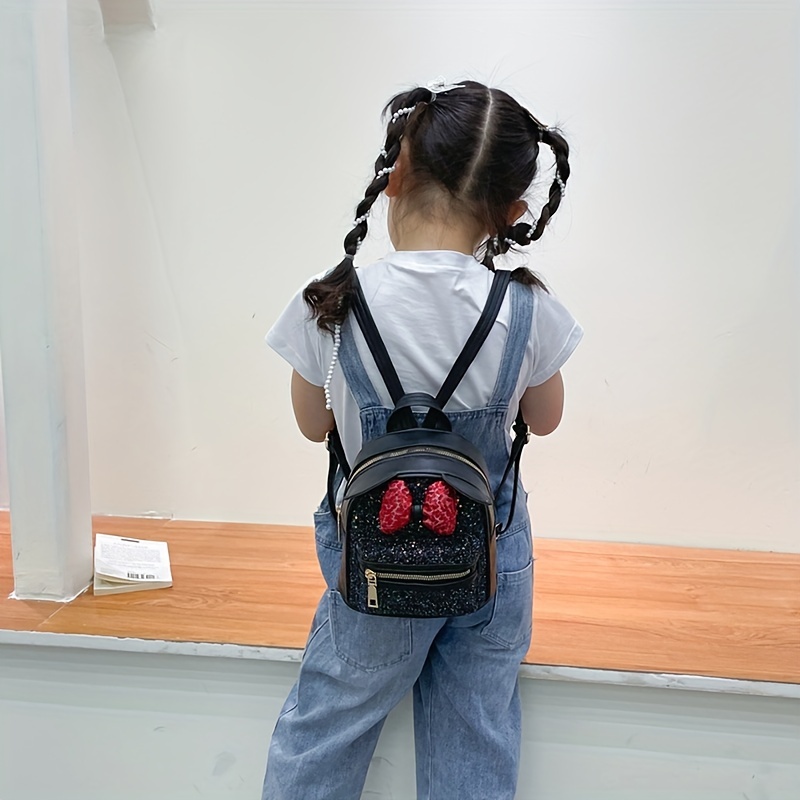 Children's Sequin Bow Ears Backpack