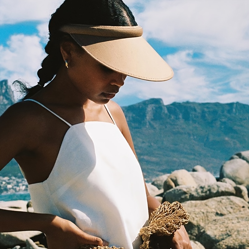 Sombrero Visera Mujer Gorra Deportiva Playa Protección Uv - Temu