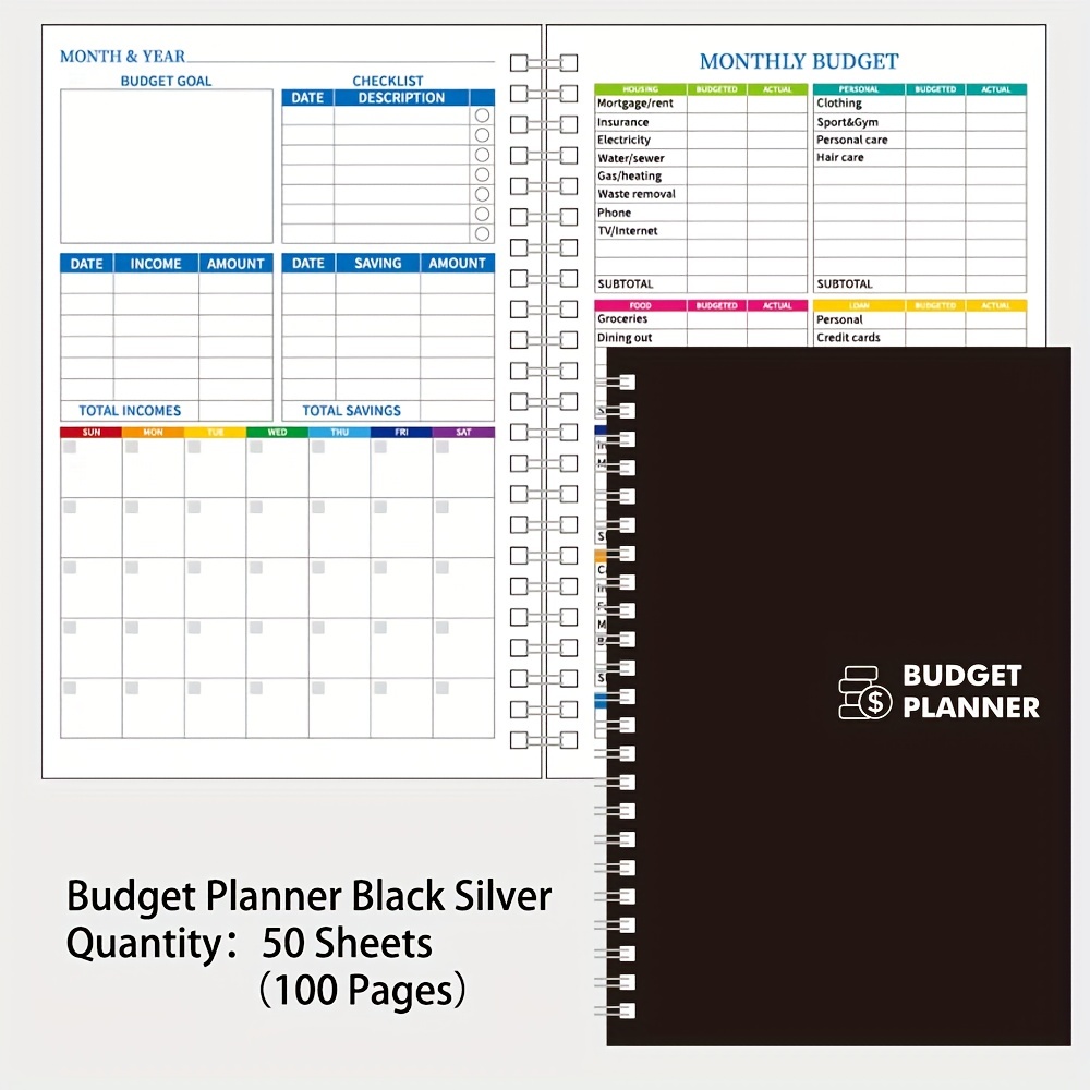 Structorio - Budget Planner - A5 - Maîtrisez votre argent avec le  planificateur de