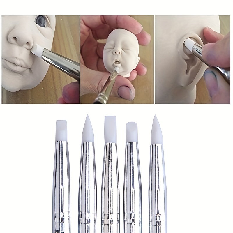 Silicone Sculpture Pen Set, Nail Art Dotting Tool