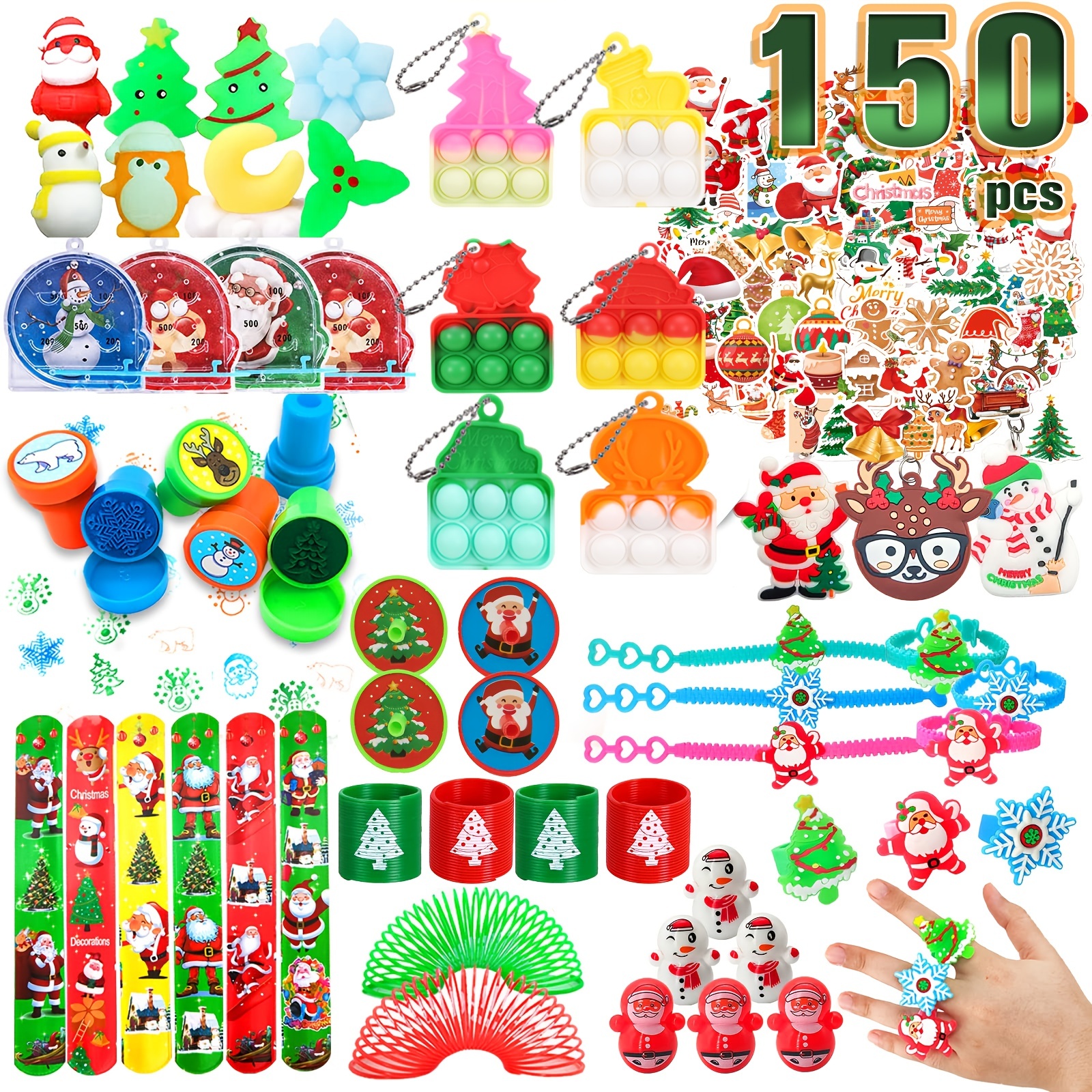 100 pcs Fidget Toys Pack, Party Favors For Kids 8-12 Mini Autism