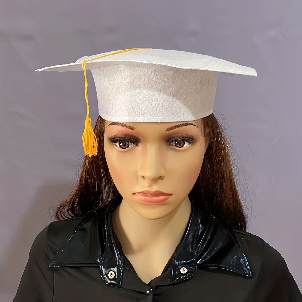 University Graduation Ceremony Hat Felt Bachelor Hat Tassel