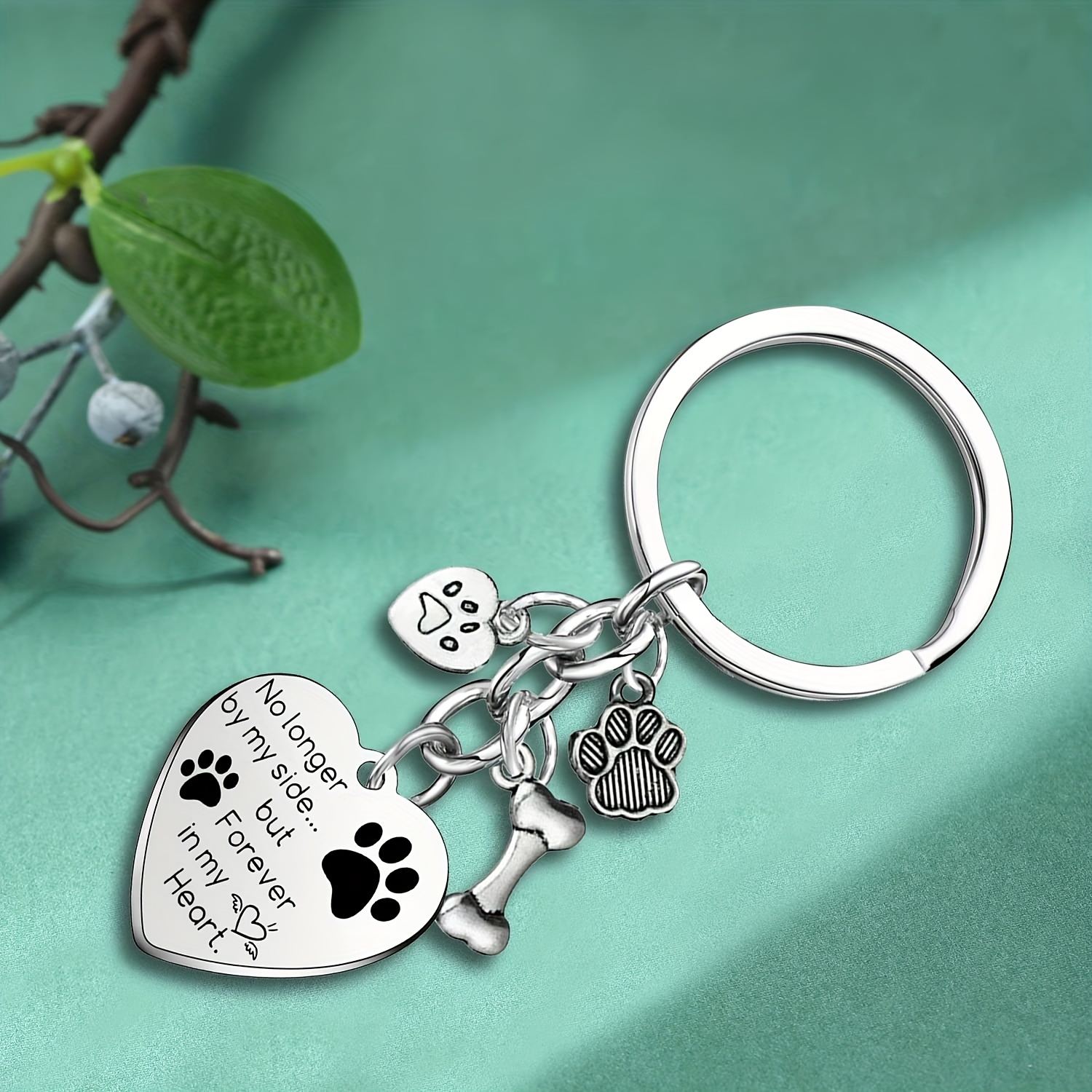 Dog Keychain, Dog Gift for Him, Dog Lover gifts, Dog Owner Keyring, Dog  charm keychain, Dog, Paw gift