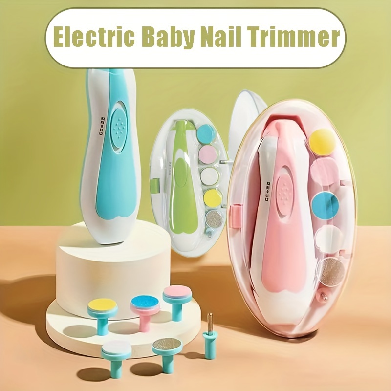 Cortauñas eléctrico para bebé, herramienta pulidora de uñas para niño,  tijeras